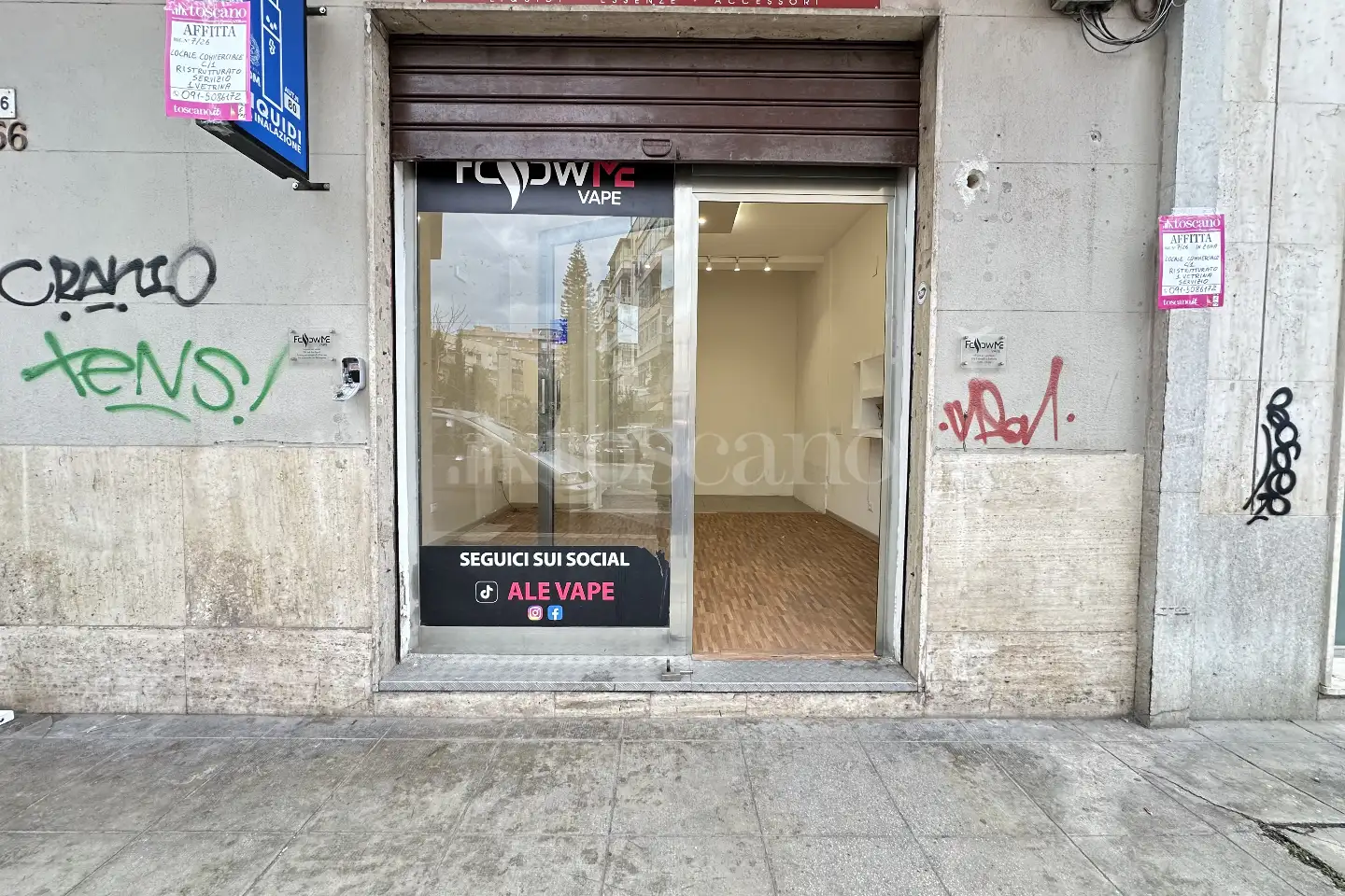 Negozio in affitto di 30 mq a €650 (rif. 7/2026)