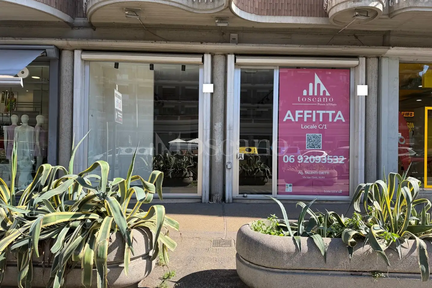Negozio in affitto di 86 mq a €4.600 (rif. 10/2026)