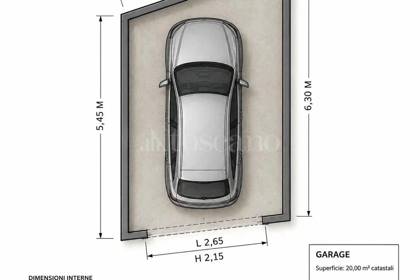 Garage in vendita di 20 mq a €35.000 (rif. 125/2026)