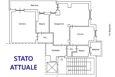 Casa in vendita, Via Belgrado, Cagliari