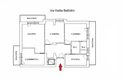 Casa in vendita, Via Mattia Battistini, Roma