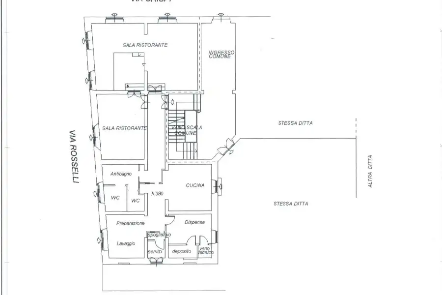 Negozio in affitto di 200 mq a €2.000 (rif. 76/2026)