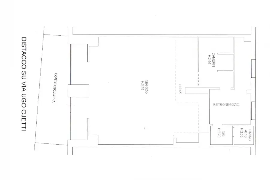 Negozio in affitto di 86 mq trattativa riservata (rif. 11/2026)