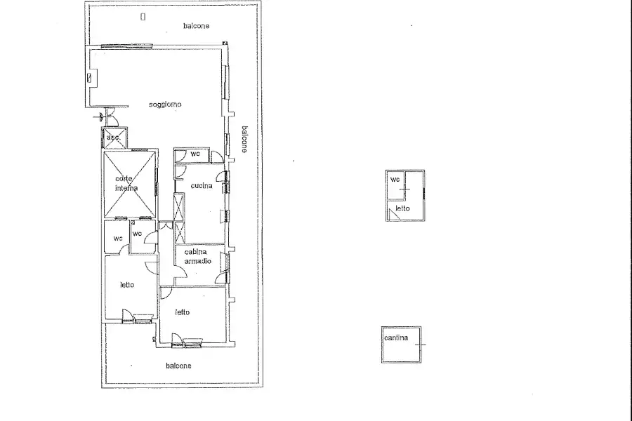 Attico in vendita di 230 mq a €1.400.000 (rif. 1/2026)