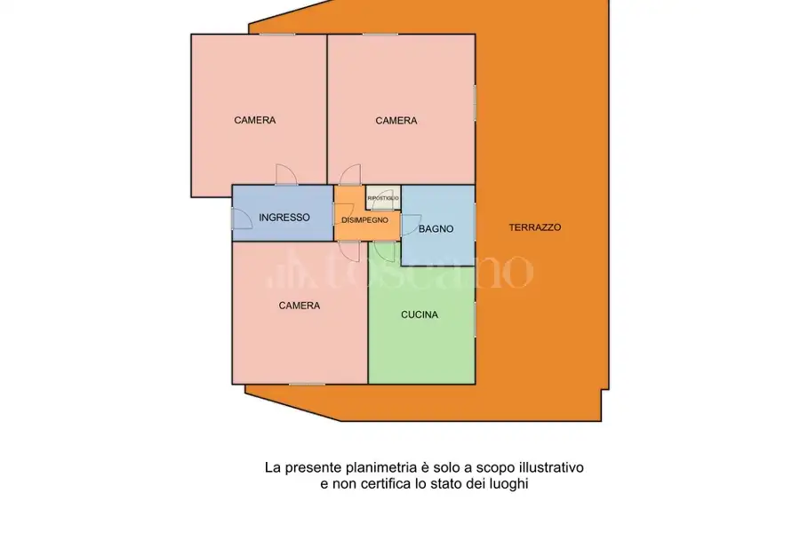 Attico in affitto di 80 mq a €1.650 (rif. 12/2026)