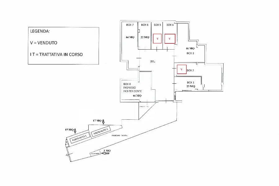 Box in vendita di 23 mq a €65.000 (rif. 23/2025)
