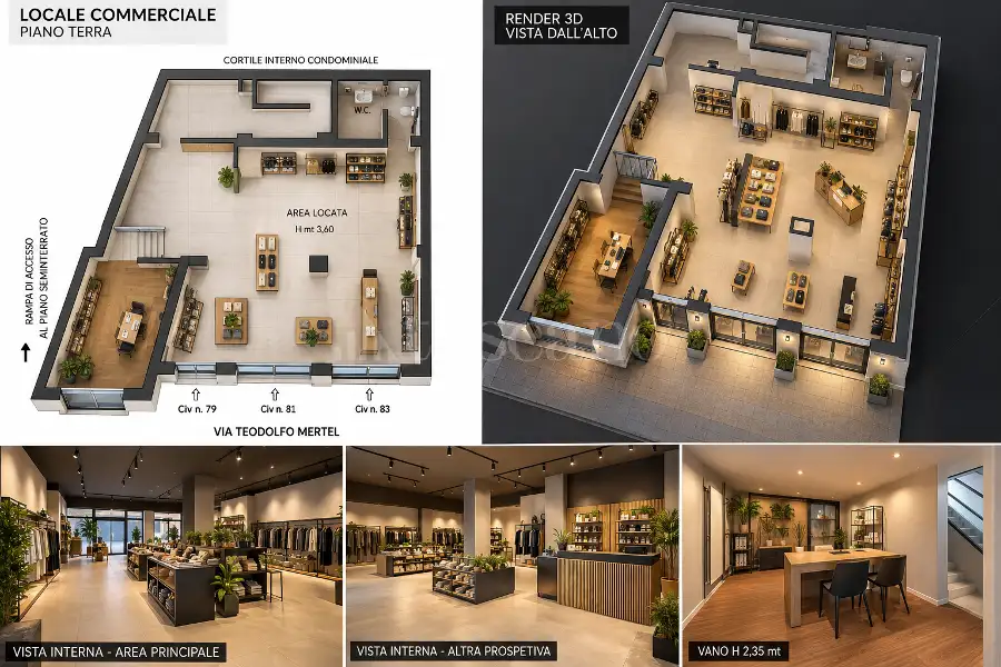 Negozio in vendita di 160 mq a €125.000 (rif. 45/2026)