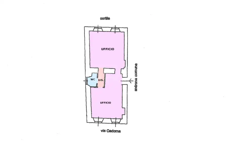 Ufficio in affitto di 60 mq a €800 (rif. 29/2026)