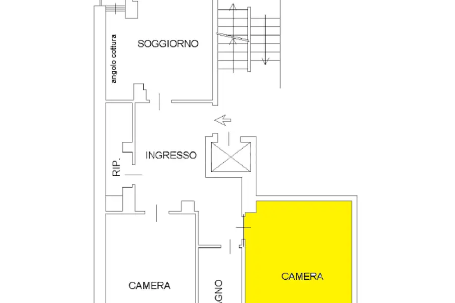 Stanza in affitto di 20 mq a €500 (rif. 9/2026)