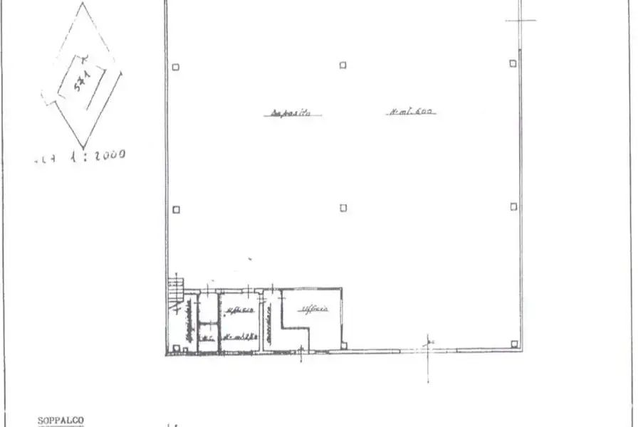Capannone in affitto di 2.300 mq a €4.000 (rif. 9/2026)