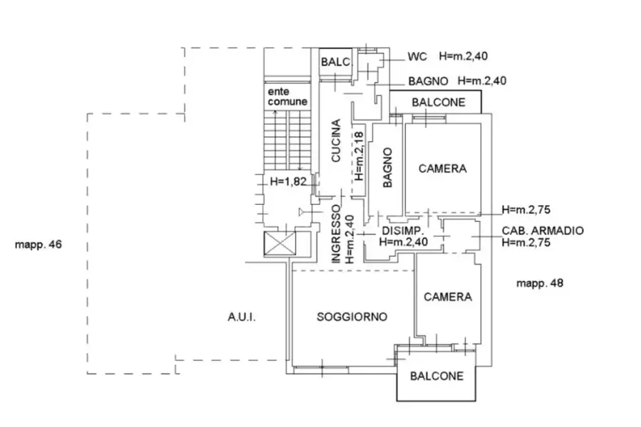 Casa in affitto di 110 mq a €2.000 (rif. 2/2026)