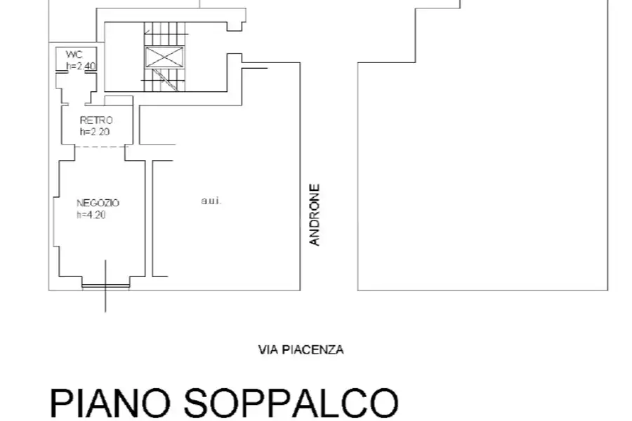 Negozio in affitto di 40 mq a €1.600 (rif. 22/2026)