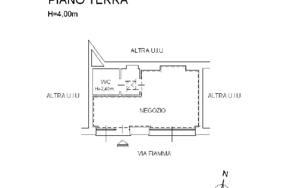 Negozio in affitto di 40 mq a €1.650 (rif. 44/2026)