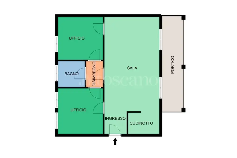 Ufficio in affitto di 90 mq a €950 (rif. 54/2026)