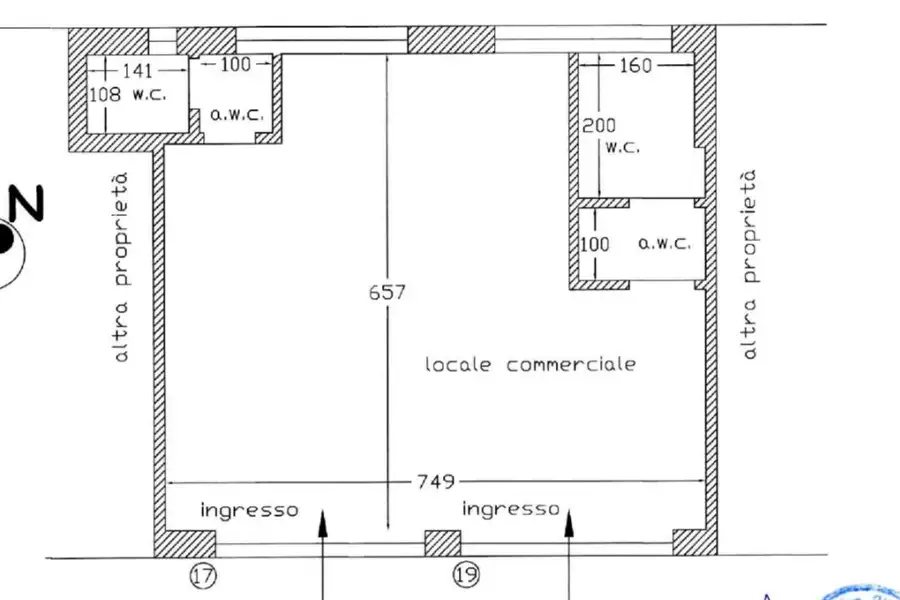 Negozio in vendita di 50 mq a €140.000 (rif. 22/2026)