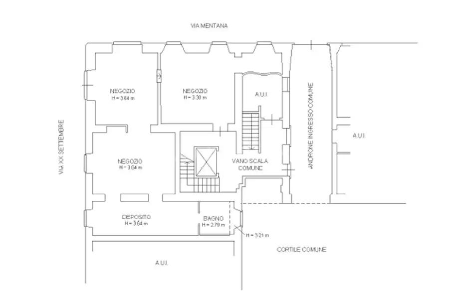 Negozio in affitto di 120 mq a €2.000 (rif. 37/2026)