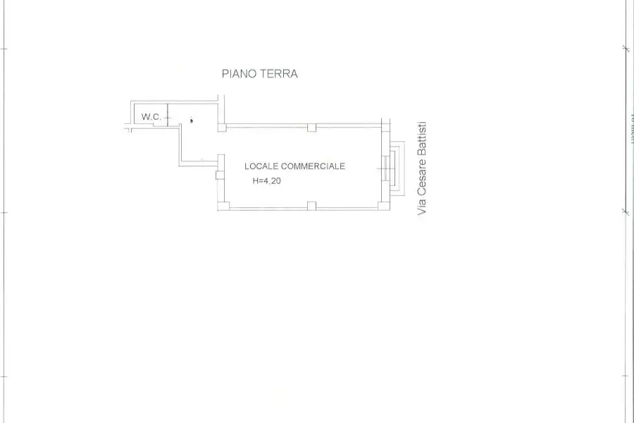 Negozio in affitto di 68 mq a €800 (rif. 53/2026)