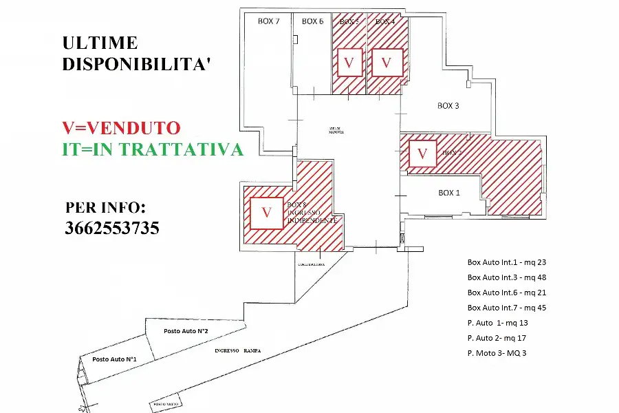 Garage in vendita di 22 mq trattativa riservata (rif. 16/2025)