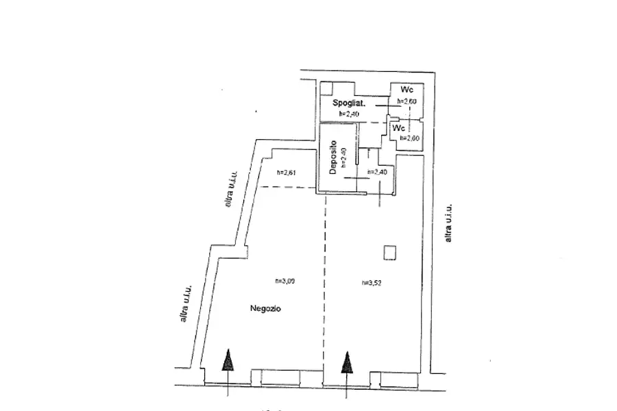 Negozio in affitto di 56 mq a €1.300 (rif. 8/2026)