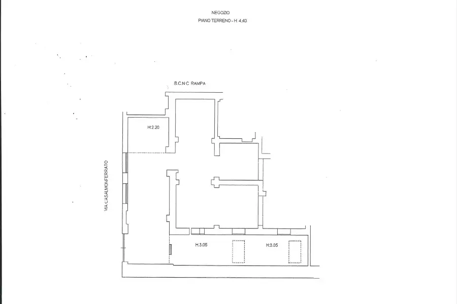 Negozio in affitto di 230 mq a €3.500 (rif. 42/2025)