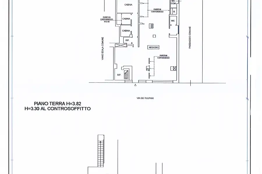 Negozio in affitto di 150 mq a €2.100 (rif. 7/2026)