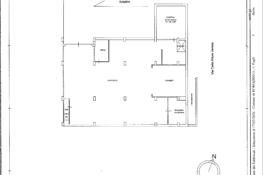 Negozio in affitto di 283 mq a €2.000 (rif. 6/2026)