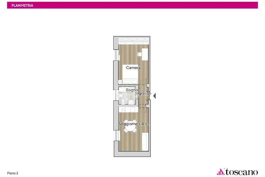 Casa in affitto di 50 mq a €1.500 (rif. 82/2026)