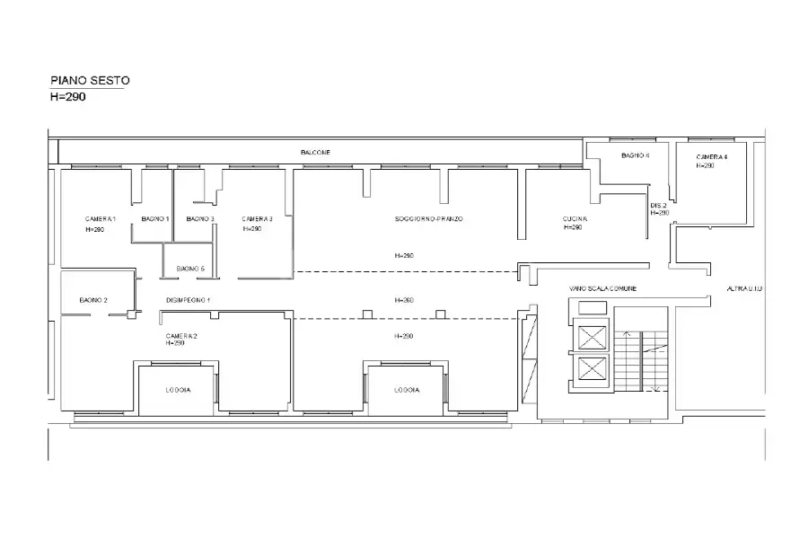 Attico in vendita di 330 mq a €4.900.000 (rif. 62/2026)