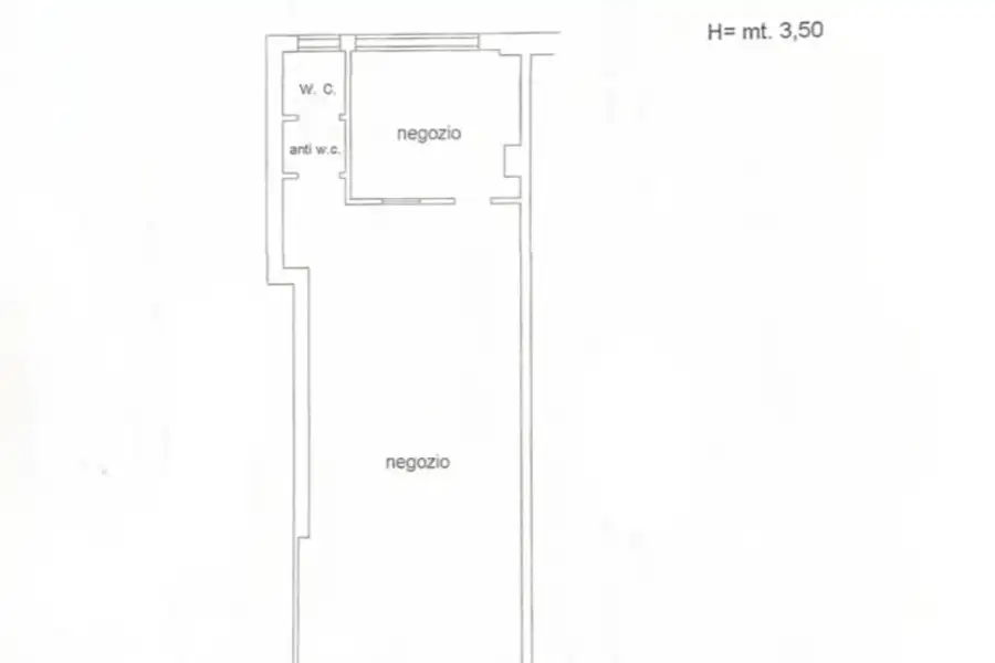 Negozio in affitto di 50 mq a €1.950 (rif. 52/2025)