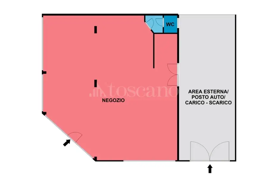 Negozio in vendita di 110 mq a €150.000 (rif. 1/2026)