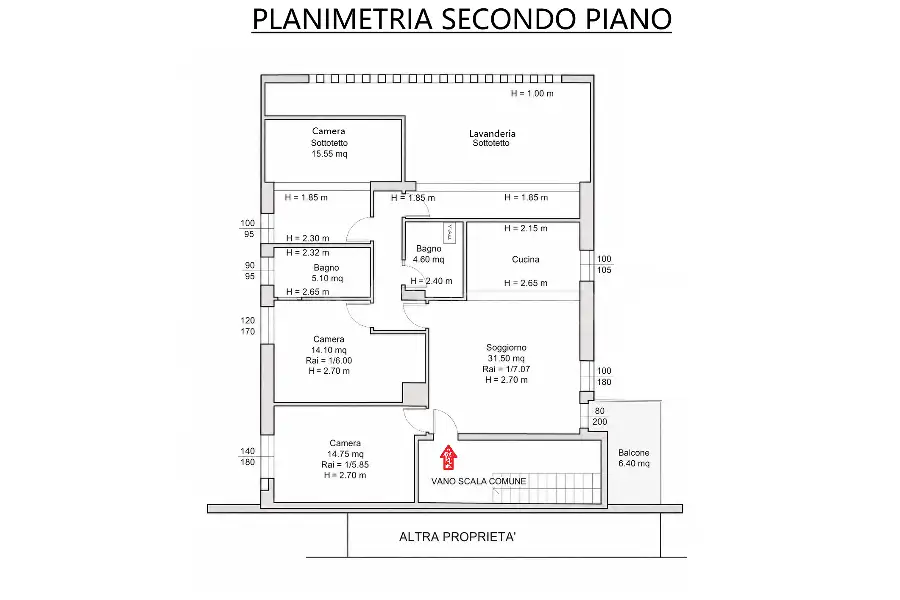 Attico in vendita di 142 mq a €380.000 (rif. 31/2026)