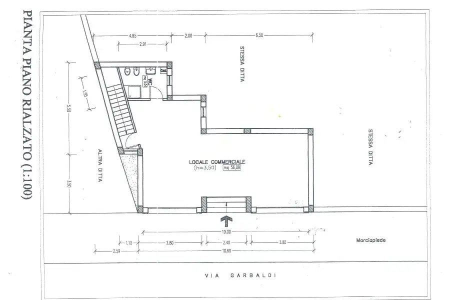 Negozio in affitto di 120 mq a €700 (rif. 109/2025)