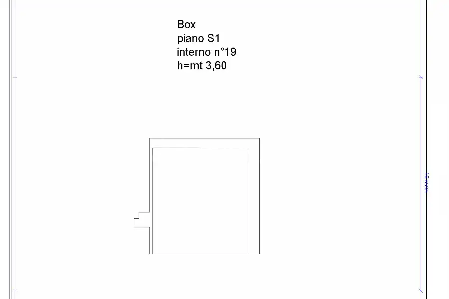 Box in vendita di 22 mq a €38.000 (rif. 25/2025)