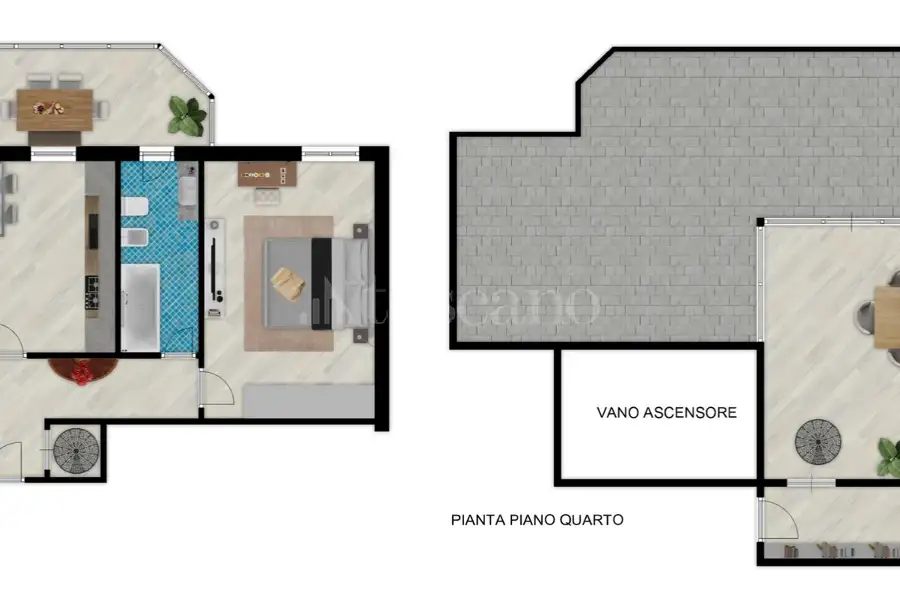 Attico in vendita di 130 mq a €470.000 (rif. 8/2026)