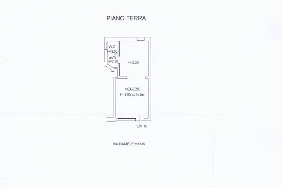 Negozio in affitto di 41 mq a €800 (rif. 27/2026)