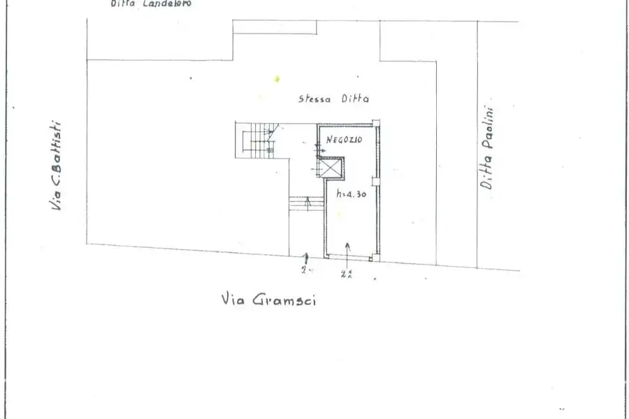 Negozio in affitto di 246 mq trattativa riservata (rif. 27/2026)
