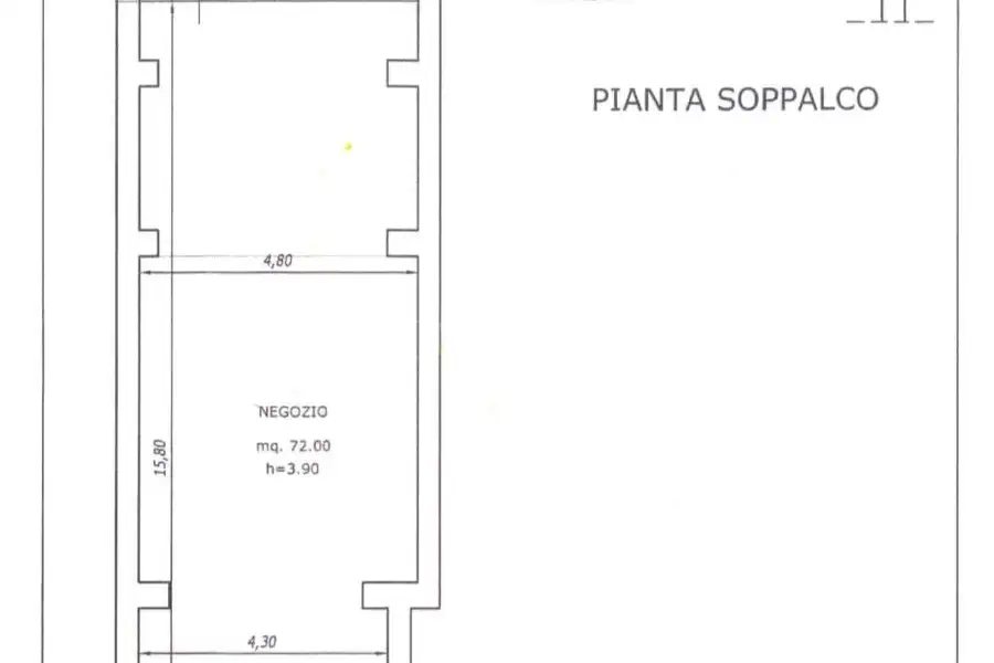 Negozio in affitto di 95 mq a €850 (rif. 55/2025)