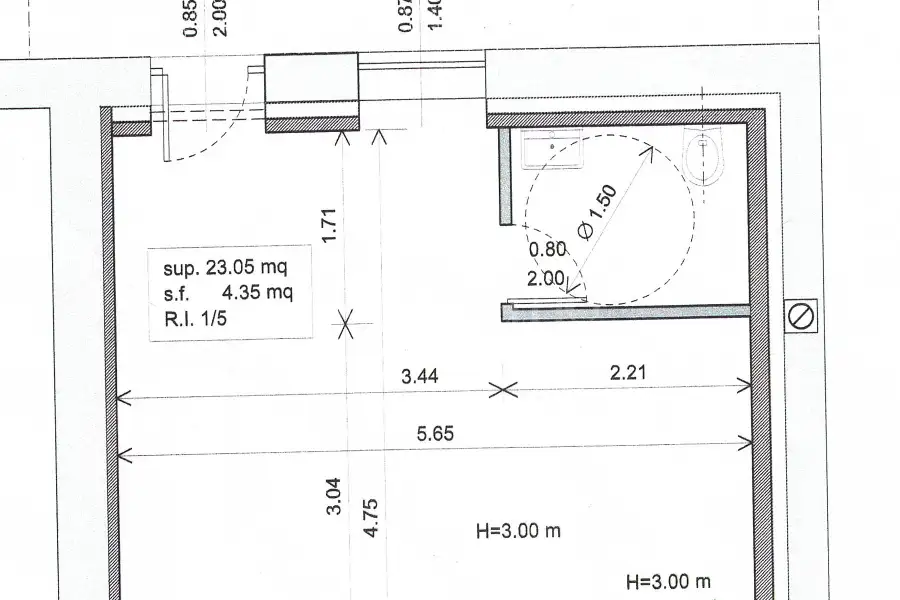 Negozio in affitto di 30 mq a €600 (rif. 8/2026)