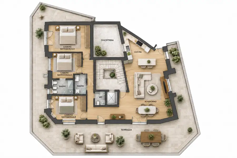 Attico in vendita di 170 mq a €920.000 (rif. 53/2026)